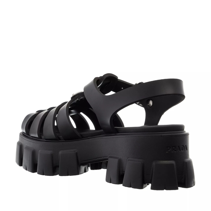 Black prada outlet sandals