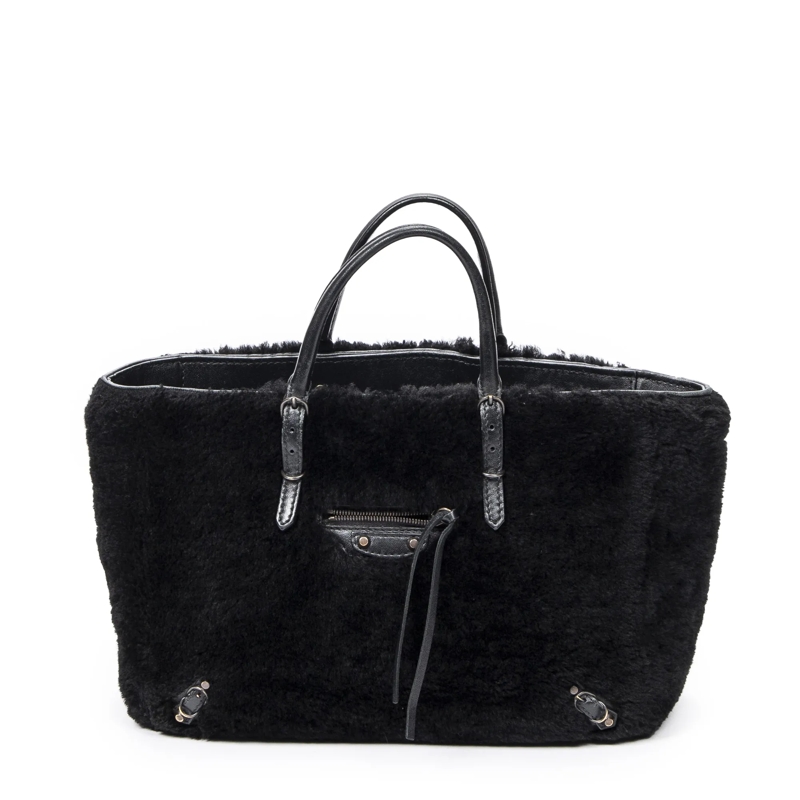 Balenciaga Crossbody Bag Mini Papier A4 Tote schwarz