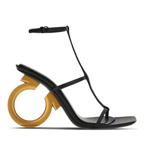 Salvatore Ferragamo Black Elina Sandals Black Sandaal