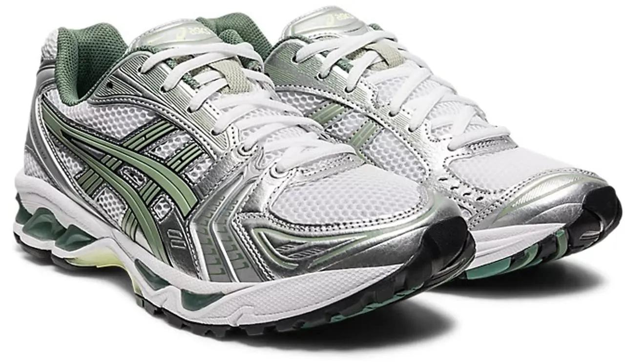 Thumbnail - Asics Low-Top Sneaker - Contrasting Striped Sneakers With Cushioned Sole - Gr. US_10 - in Beige - für Damen