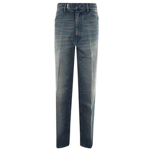 RANDOM IDENTITIES Jeans Distressed Straight-Leg Jeans Blue