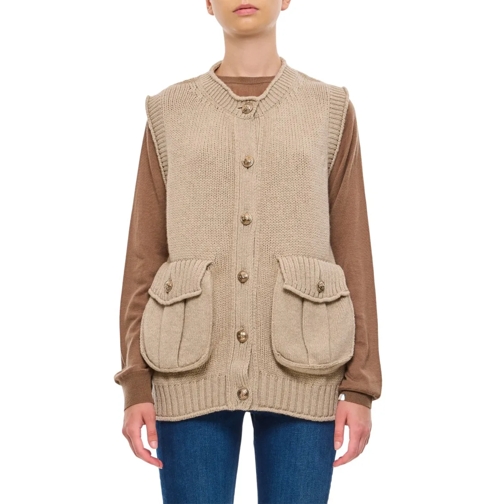 Barrie Cardigan Cashmere Cardigan Vest Neutrals