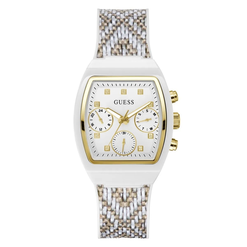 Guess Quarzuhr Quarz-Analoguhr Rendezvous silber