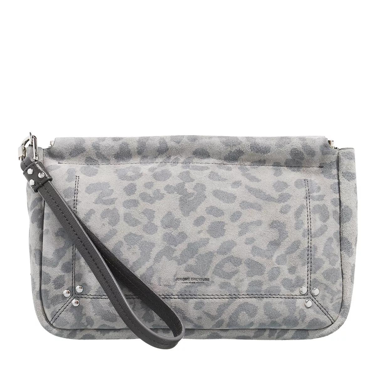 Jerome Dreyfuss Clutches - Clap L - Gr. unisize - in Grau - für Damen