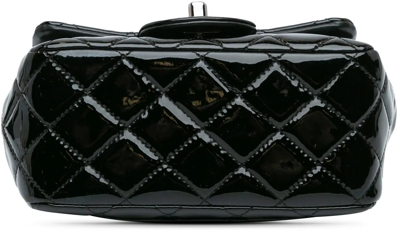 Thumbnail - Chanel Hobo Bags - 2016-2017 Mini Square Classic Patent Single Flap - Gr. unisize - in Schwarz - für Damen