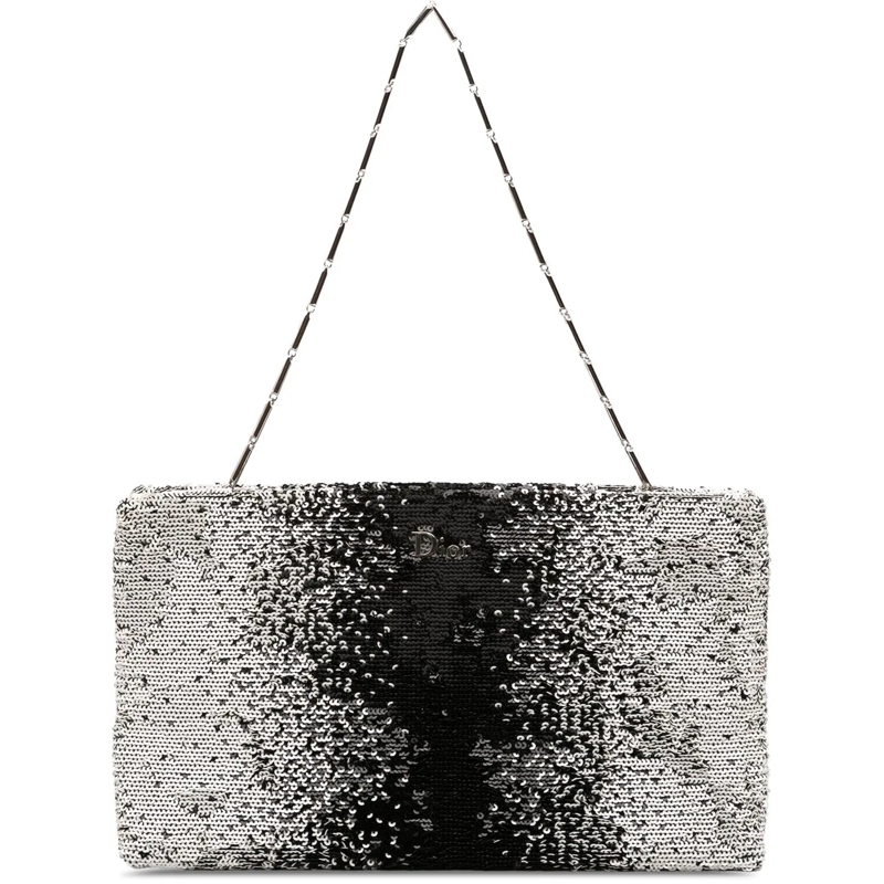 Christian Dior Clutch Sequin Clutch schwarz