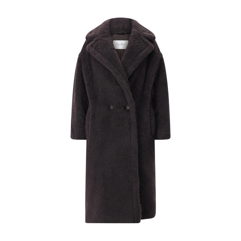 Max Mara Wintermantel Mantel Tedgirl aus Alpaka-Seide-Mix braun