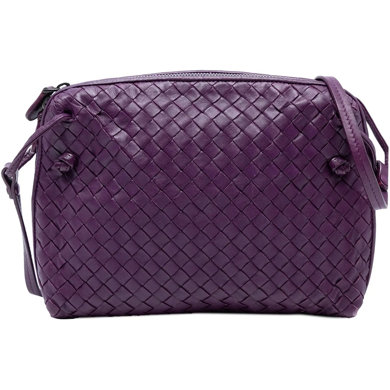 Bottega Veneta Sac à bandoulière Nappa Intrecciato Nodini Crossbody lila
