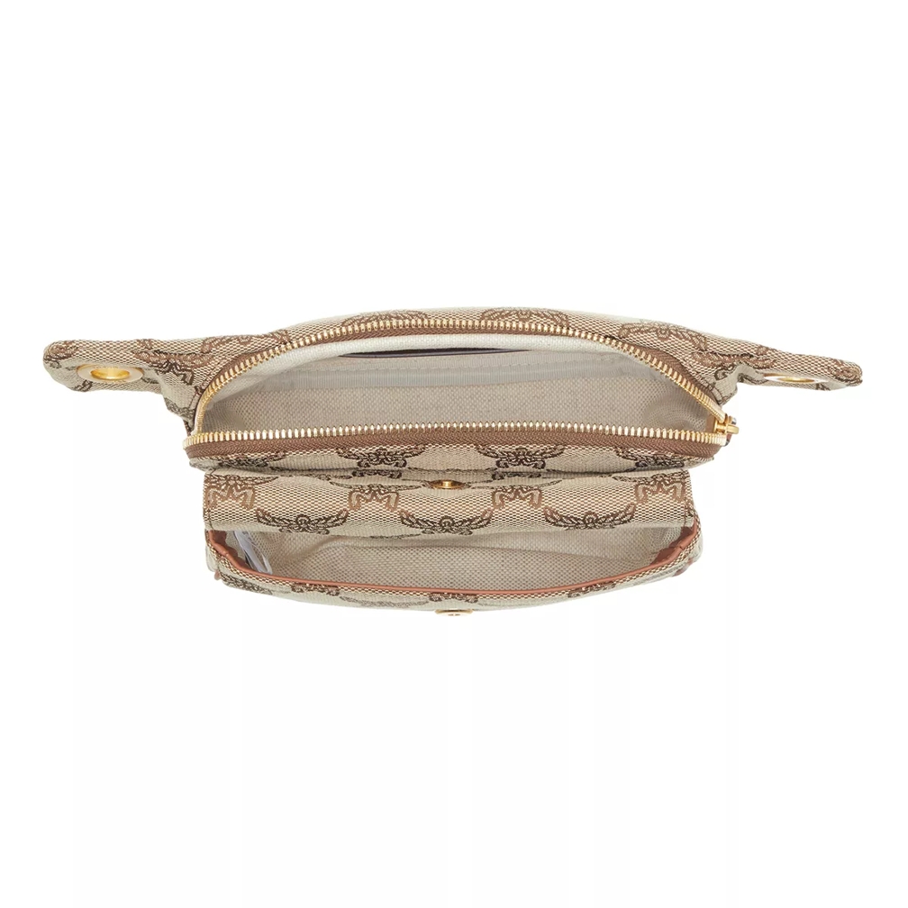 Beige belt sales bag