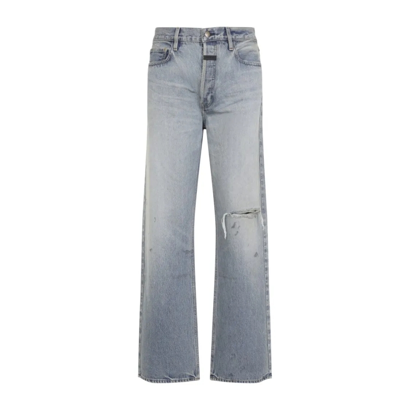 FEAR OF GOD Jeans Relaxed Straight-Leg Jeans With Light Blue Wash An Blue