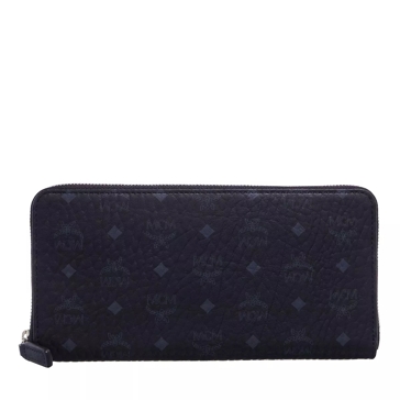 Mcm visetos shop zip wallet