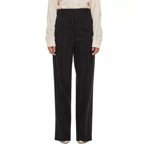 Quira Wool Suit Trousers Black 