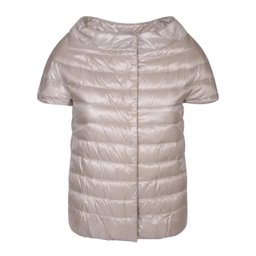 Herno Quilted Jacket With Button Closure Neutrals 