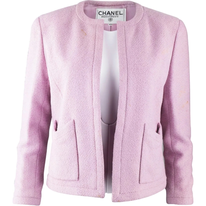 Chanel Übergangsjacke Chanel Lilac Tweed Jacket (DE36 / FR38) lila