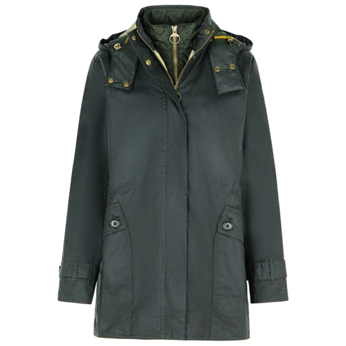 Barbour Parka-Mäntel Kannich' Green Waxed Cotton Parka Green