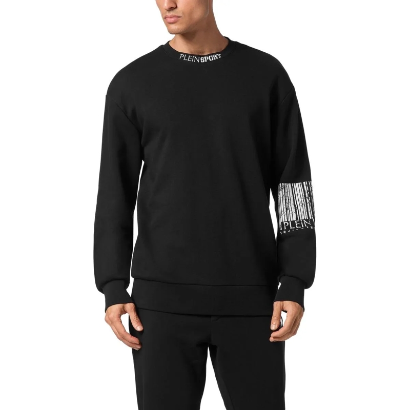 Plein Sport Sweatshirt Sweatshirt Barcode schwarz(Image 4)