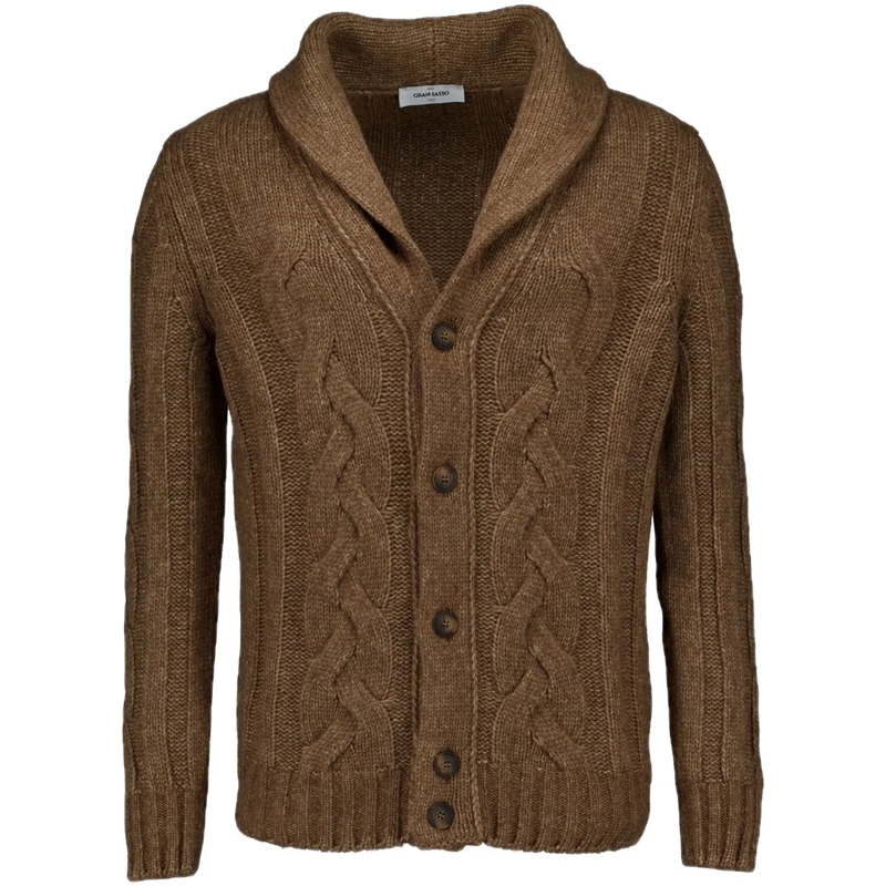 Gran Sasso Gilet Vest Cognac braun