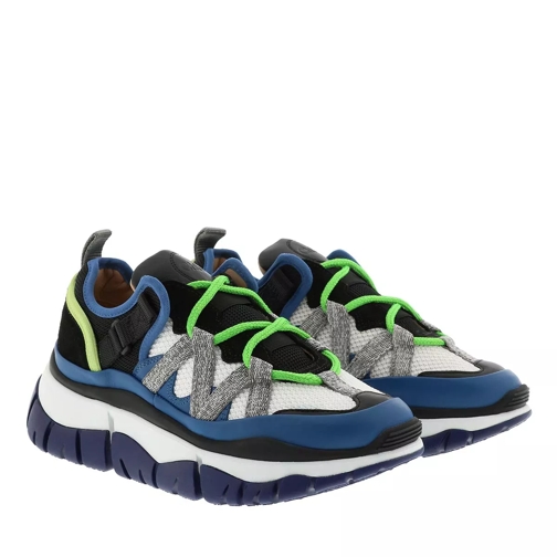 Chloé Blake Sneaker Leather Green/Blue lage-top sneaker