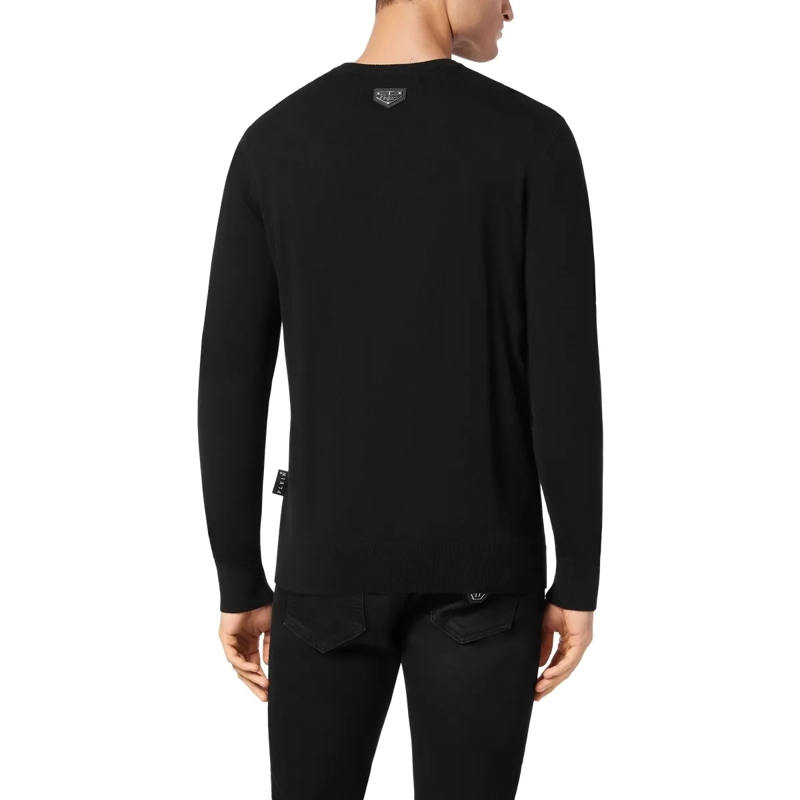 Philipp Plein  Rundhalspullover schwarz(Image 2)