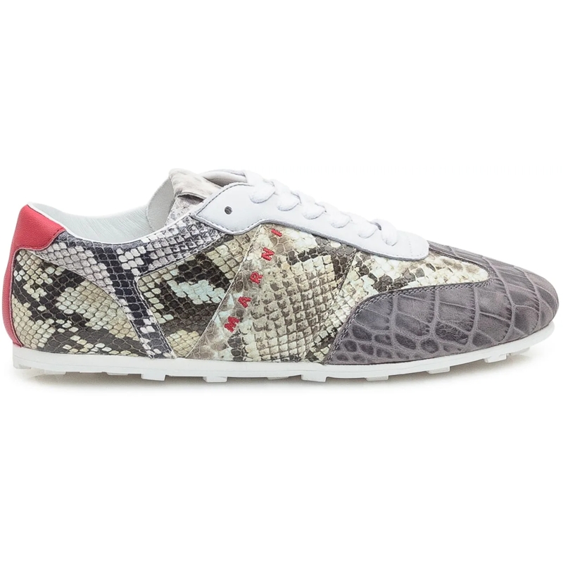 Marni Low-Top-Sneaker Sneaker Low Multitexture grau