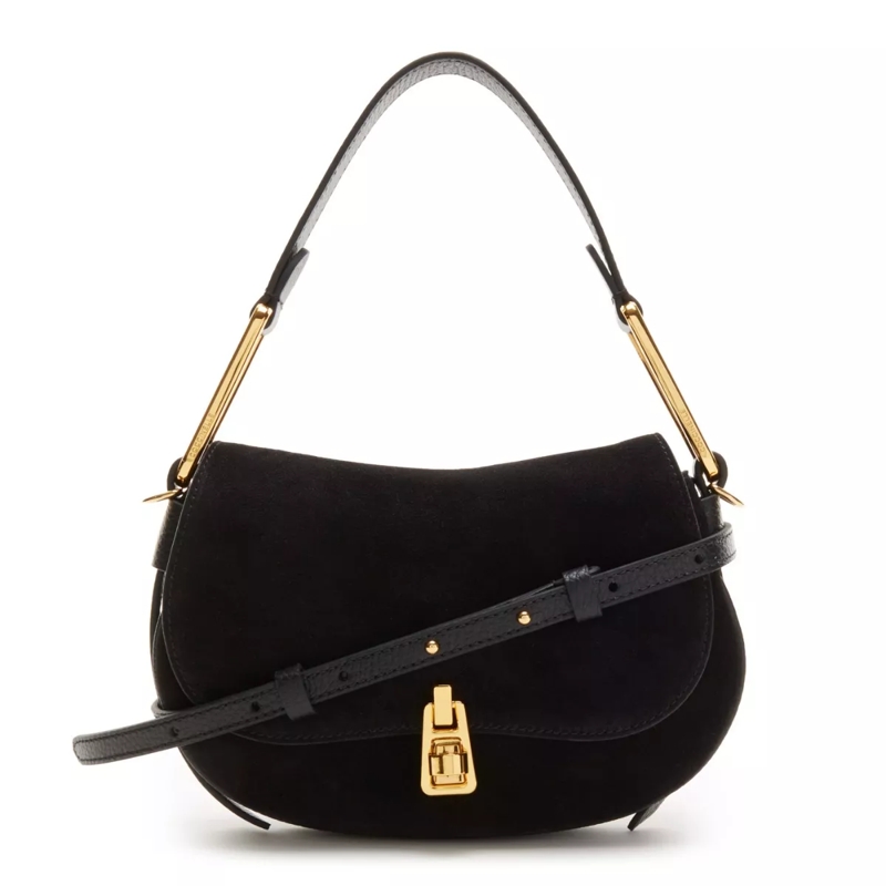 Coccinelle Schultertasche Coccinelle Magie Suede Bim Noir/Noir