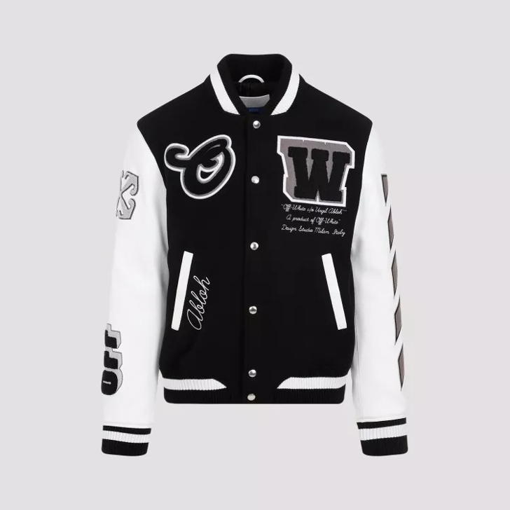 Off white leather goods sale