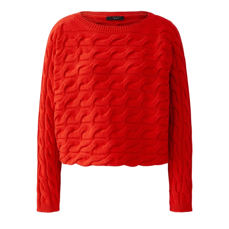 Oui Pullover Pullover SIRAH rot