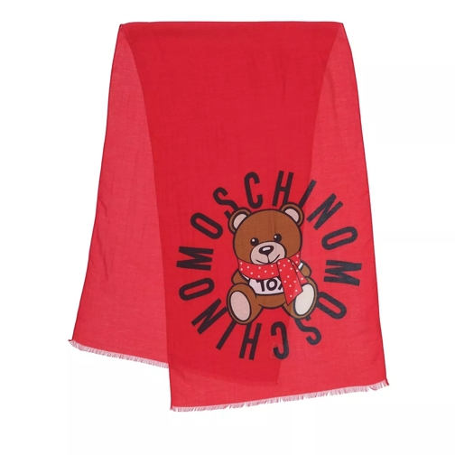 Moschino Scarf Red Tunn sjal