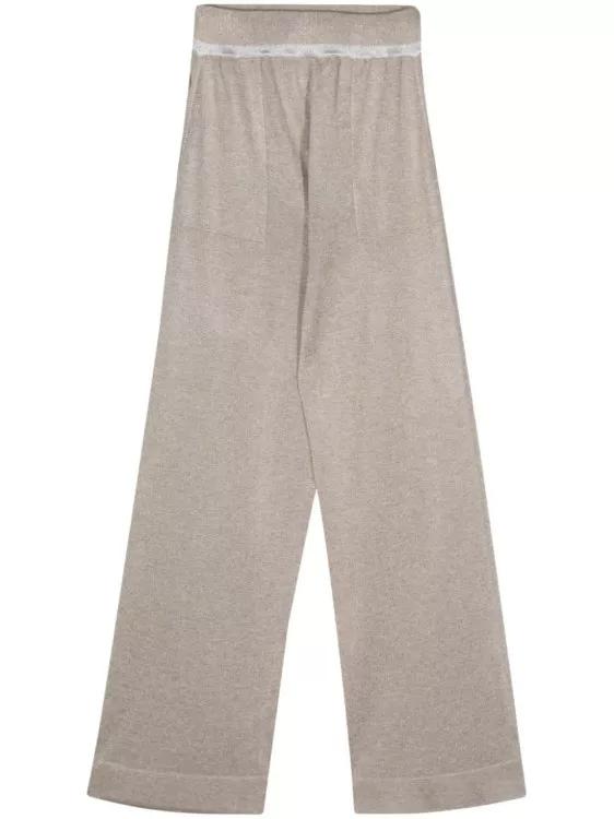 Lorena Antoniazzi - Knitted Straight-Leg Trousers - Größe 44 - brown