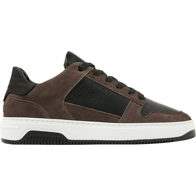 Nubikk Low-Top-Sneaker Basket Court | Zwart Bruine Sneakers voor Heren mehrfarbig
