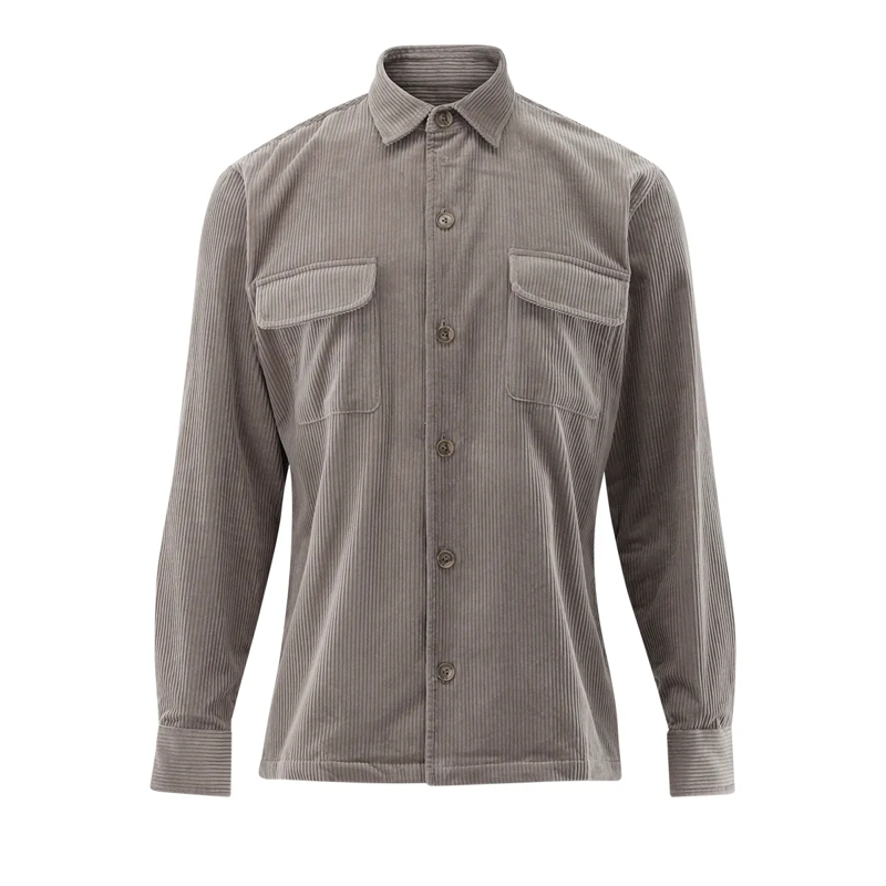 VAN LAACK Hemd Hemd Tailor Fit Uni grau