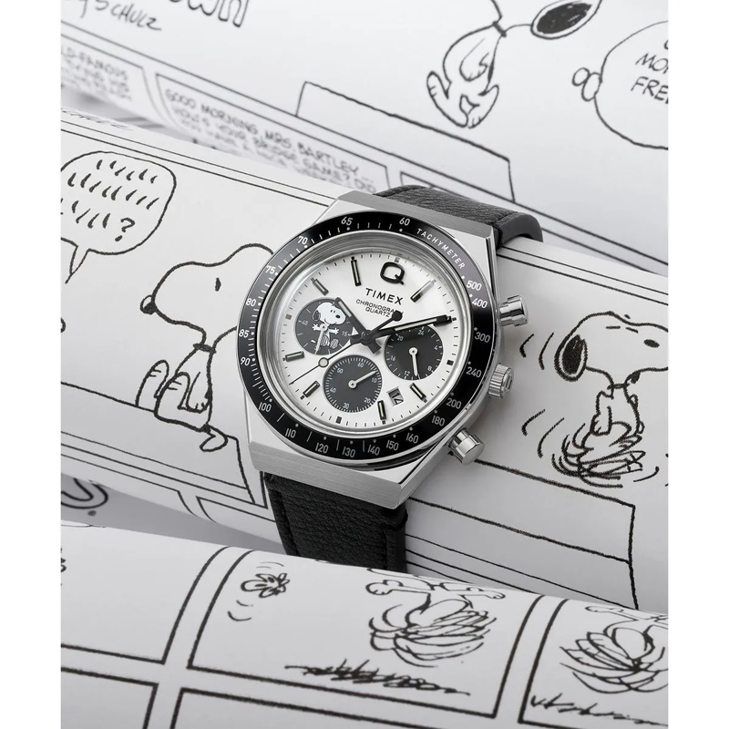 Timex Chronograph Quartz Analog Chronograph Q Timex Chronograph X Pe schwarz(Image 6)