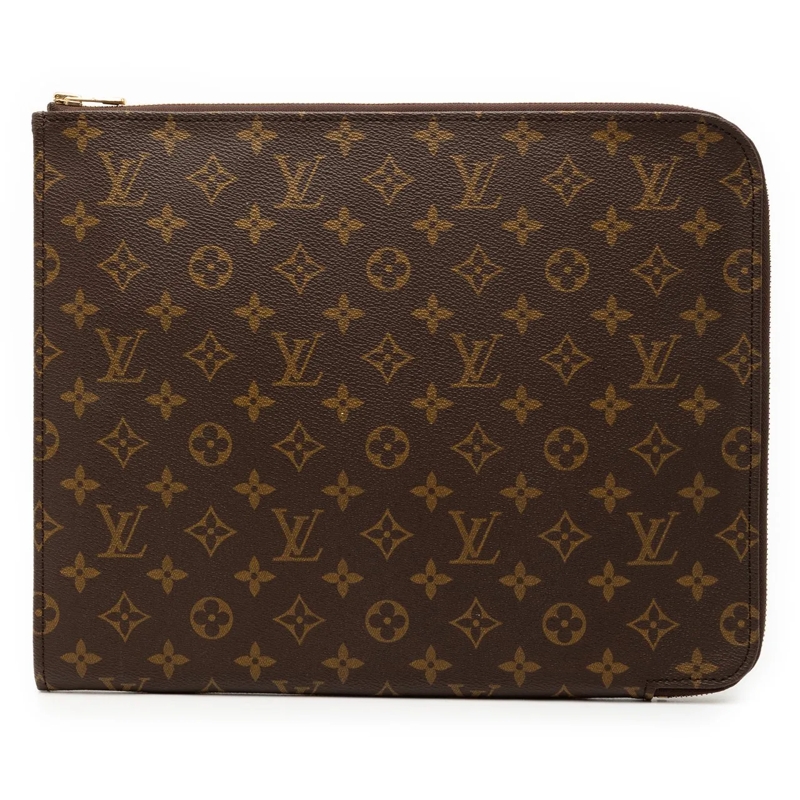 Louis Vuitton Pochette Monogram Poche Documents Portfolio 30 braun