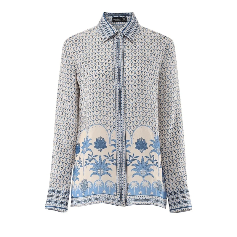 VAN LAACK Bluse Bluse Modern Fit Uni braun