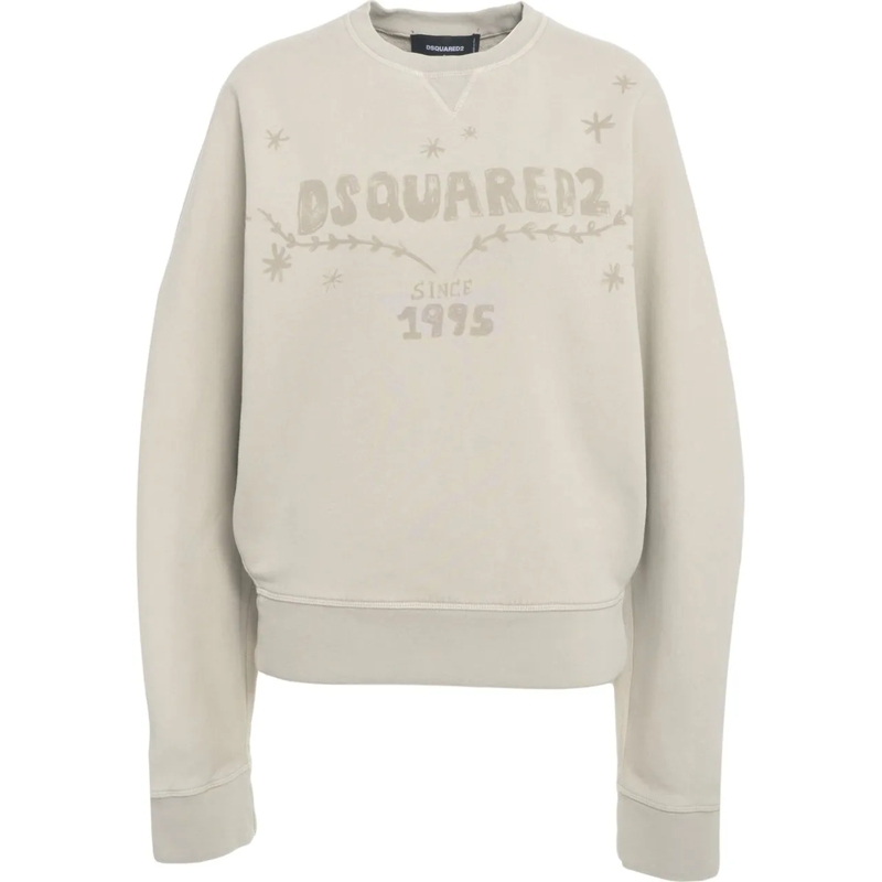 Dsquared2  Sweatshirt with logo beige
