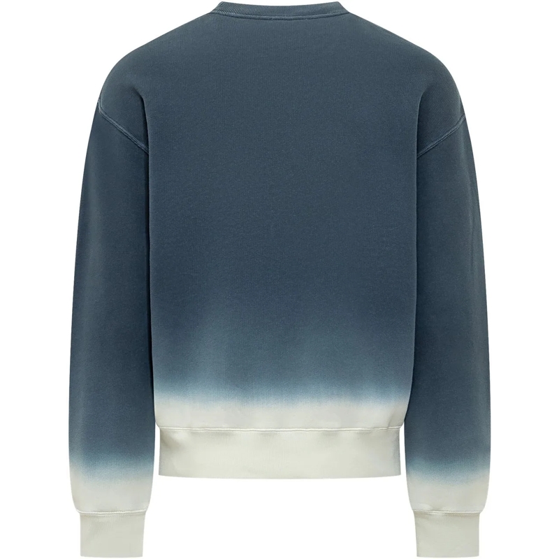 J.W.Anderson  Felpa Dip Dye con Logo Ricamato blau(Image 2)