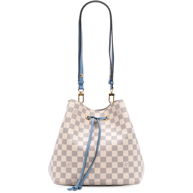 Louis Vuitton Schultertasche Damier Azur Neonoe MM weiß