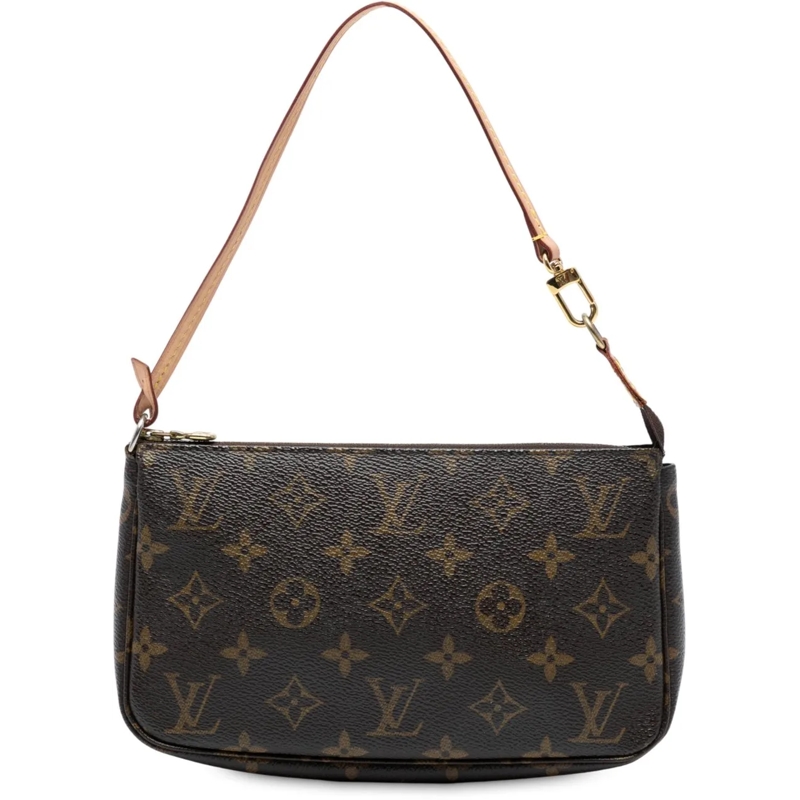Louis Vuitton Schultertasche Monogram Pochette Accessoires braun
