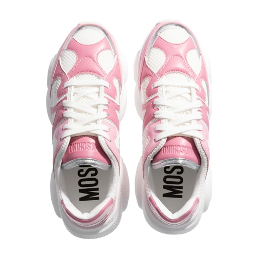Moschino sneaker basse Teddy Shoes Bianco/Rosa/Argento (Image 5)