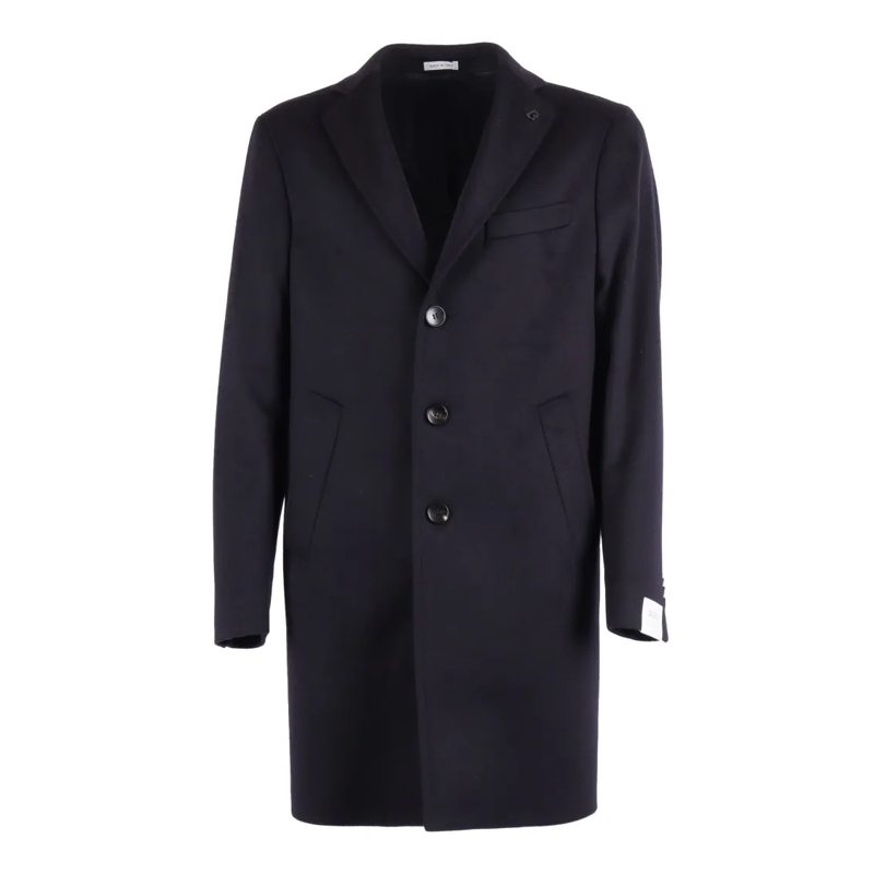 Breras Manteau d'hiver Tailored Virgin Wool Overcoat With Structured Silh Black