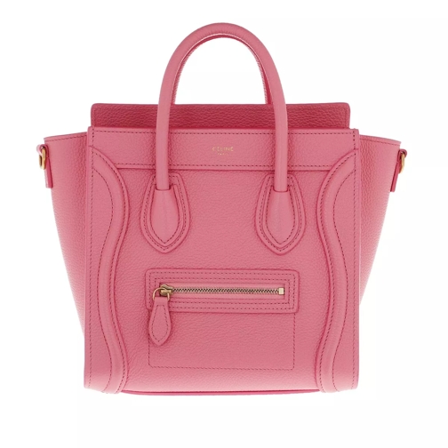 Celine Nano Luggage Bag Leather Flamingo Crossbody Bag