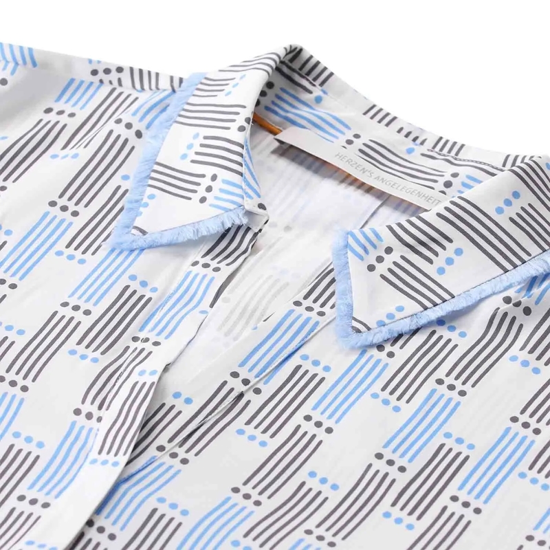 Herzensangelegenheit Blouse Seidenbluse mit Muster Weiß(Image 3)