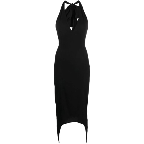 Patou Midi Jurken Dresses Black schwarz