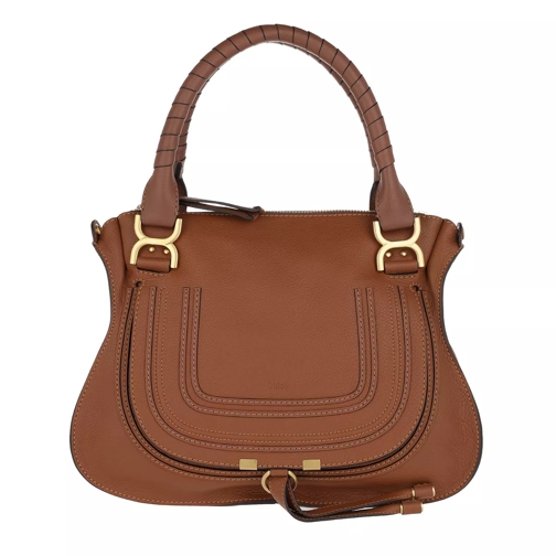 Chloé Marcie Medium Shoulder Bag Tan Rymlig shoppingväska