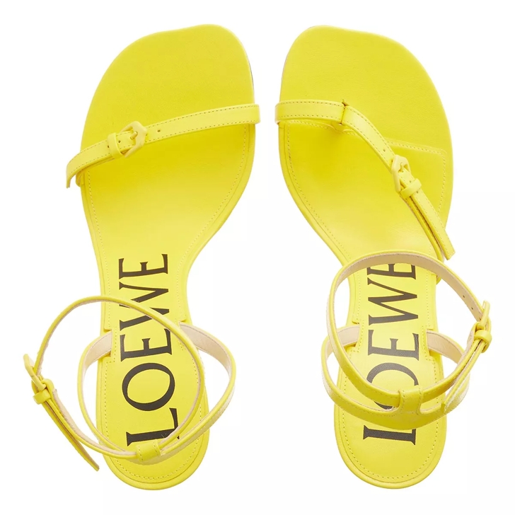 Yellow t strap on sale sandals