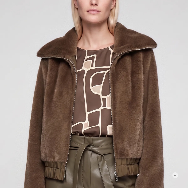 Marc Aurel Jacke Jacke- Nahttaschen- Nylon Kontrast- elastische beige(Image 3)