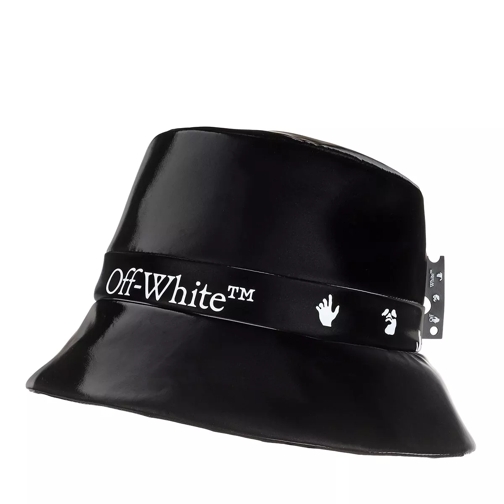 Off-White Logo Rain Cap Black White Stole