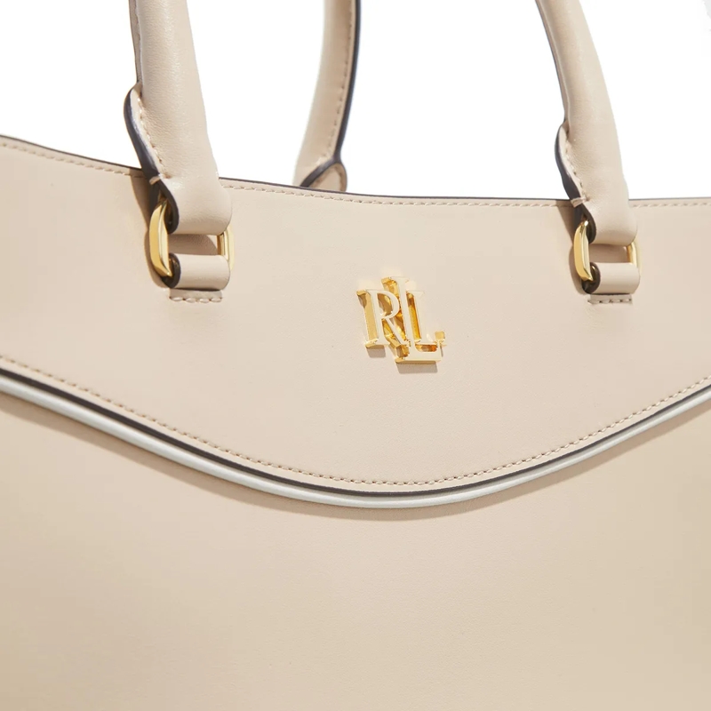 Lauren Ralph Lauren Tote Marcy 36-Satchel-Large Sand Dune/Soft White(Image 7)