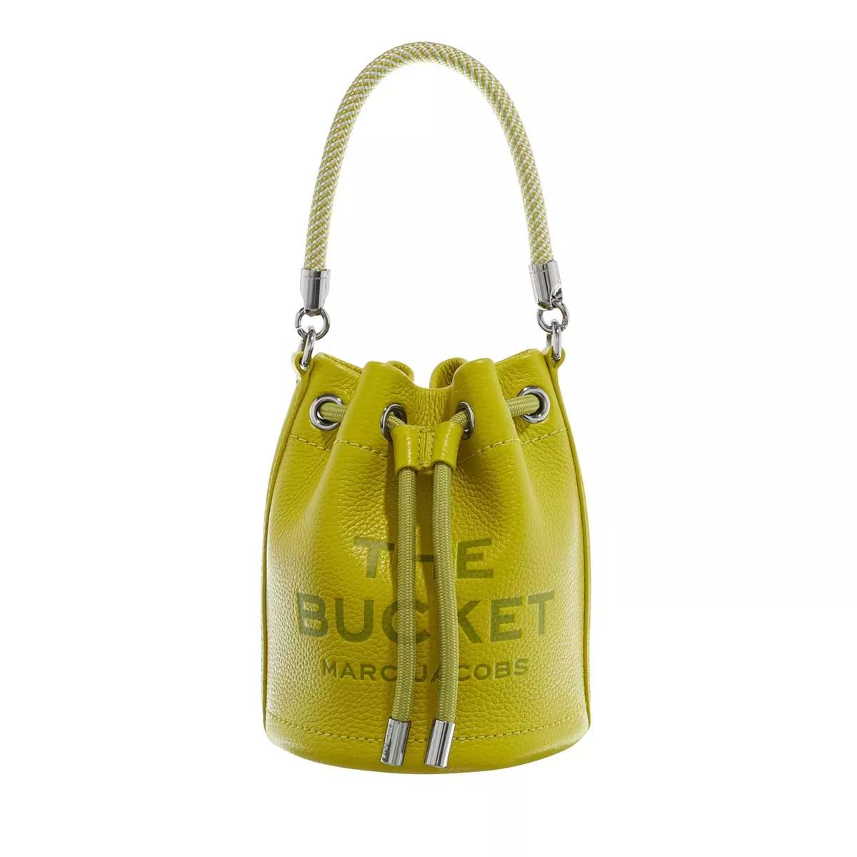 Marc Jacobs The Leather Mini Bucket Bag Green | Sac reporter