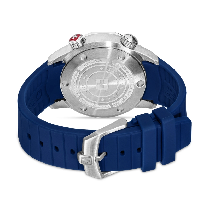 Swiss Military Hanowa Quarzuhr Quarzuhr Breakwater- 3 Zeiger Uhr- Wasserbestän blau(Image 3)